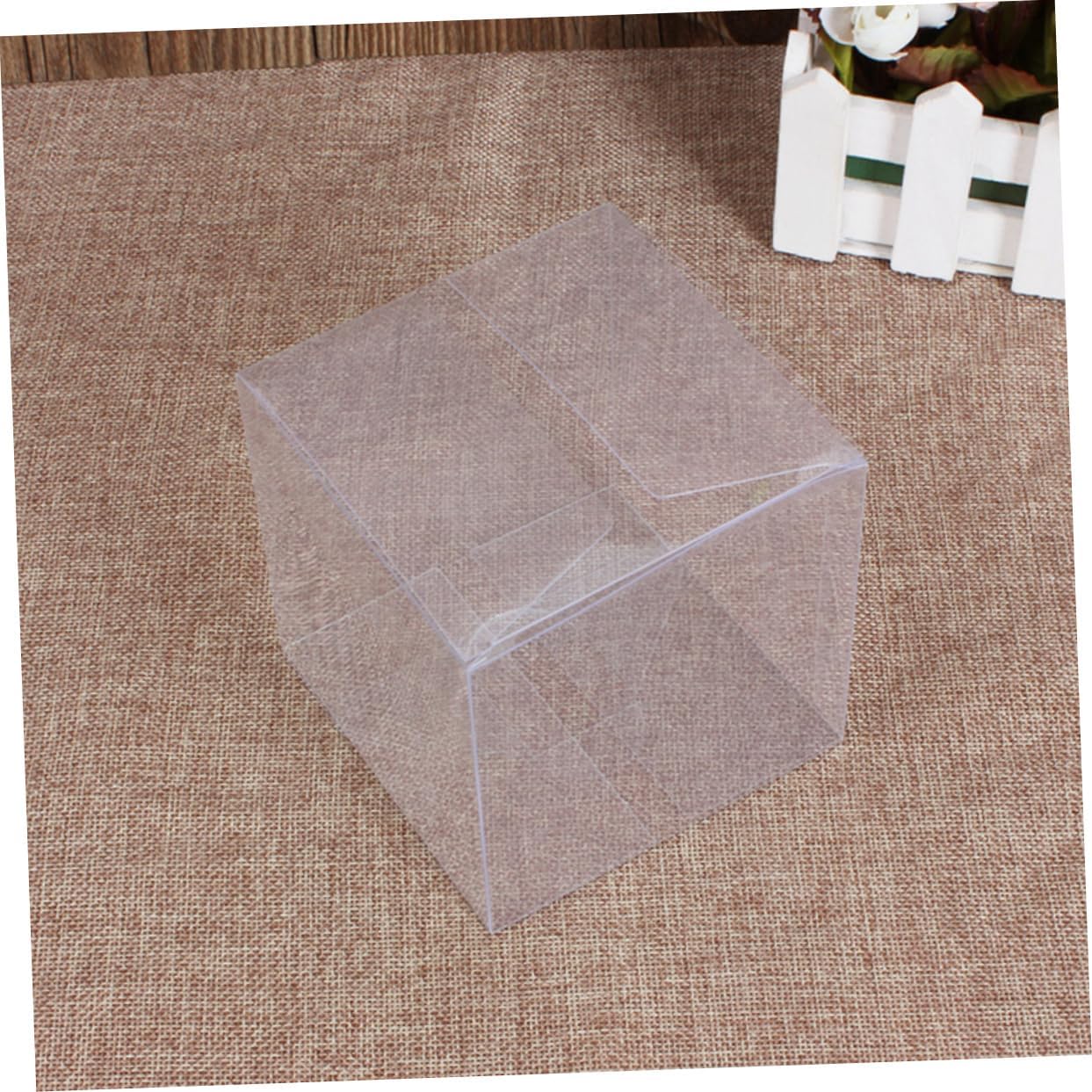 Xmas 50pcs Single Macaron Storage Box PET Multi Purpose