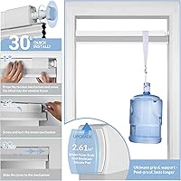 Vista 2 de Boolegon No Drill Blinds for Windows Blackout Cellular Shades Cordless No Tools Honeycomb Blinds Pull Down Easy Install for Home and Office, Beige