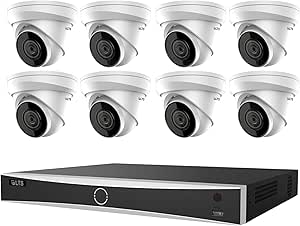 LTS LTN8716D-P16N with 2TB HDD + CMIP1042W-28MA 16-ch PoE 4K NVR w/ 2TB HDD + 4MP Turret IP Camera (8 Cameras) asin的图片