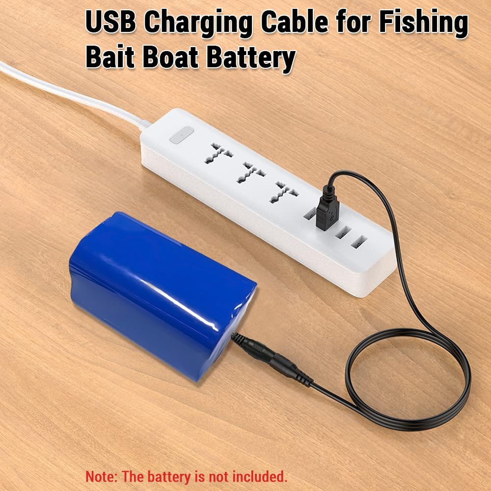 Batterieladekabel für Angelköder-Wurfboot, 3,3 Fuß USB-Ladekabel-Ersatz