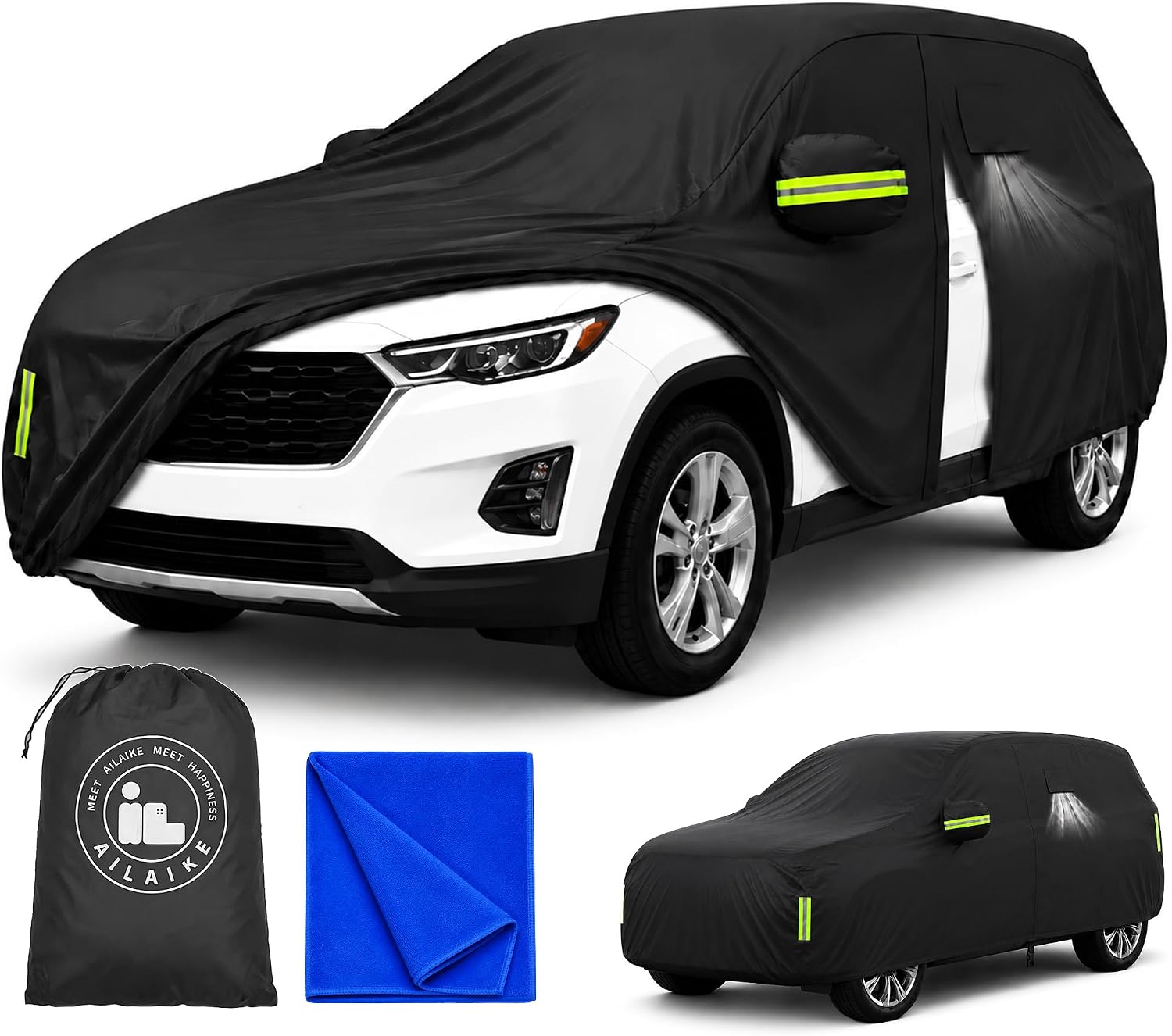 Car Cover Waterproof All Weather Custom Fit for Chevy Equinox. | All Weather Protection, Waterproof, Heavy Duty, Durable, UV Protection, Lightweight, Easy to install, Custom Fit