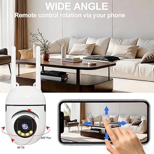 Miniatura 6 de Cámara de seguridad para interiores, cámara HD de 3 MP para perros con visión nocturna, detección de movimiento para monitor de bebés y mascotas,