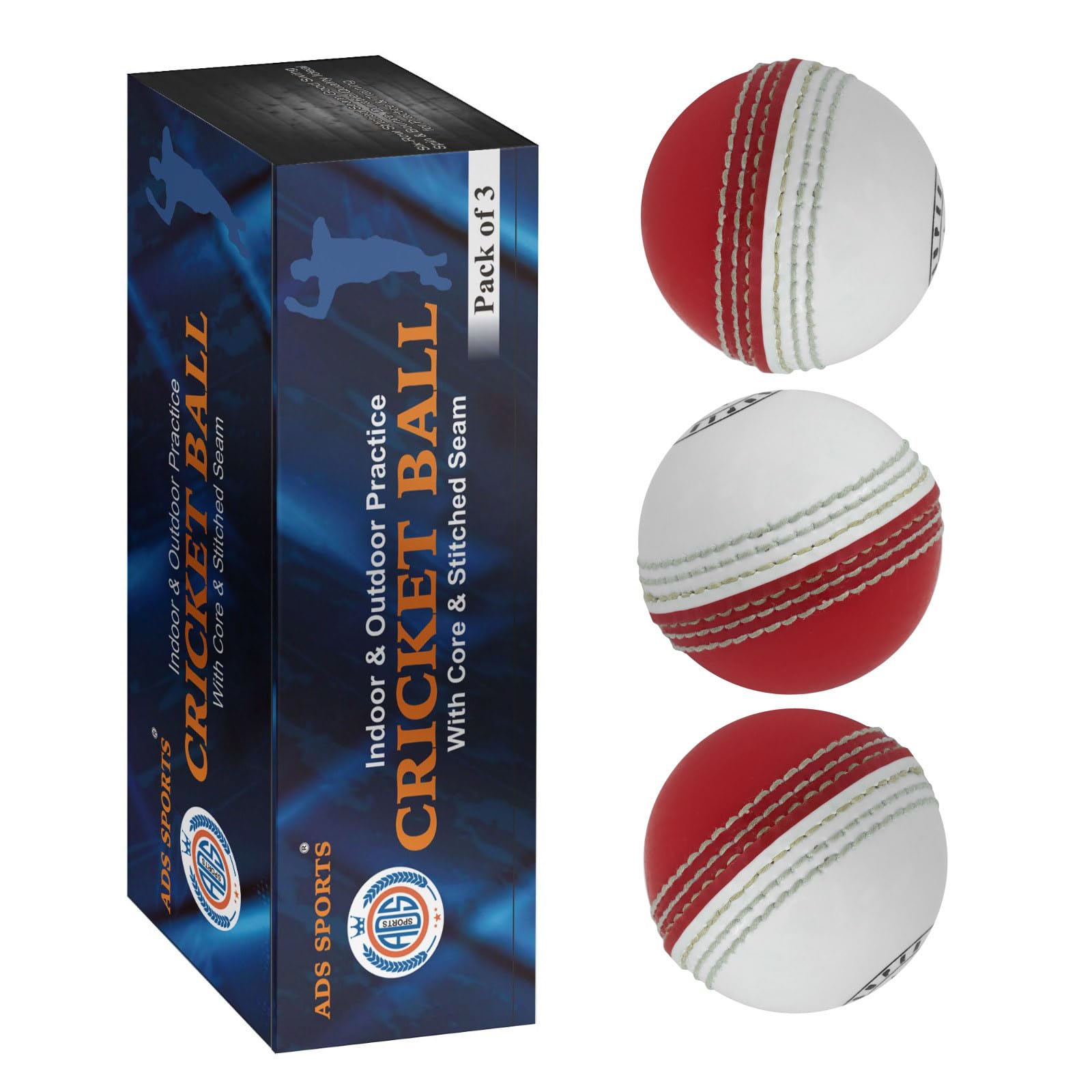 SPIN FIRST Incrediballs Soft Rubber Practice Balls | Safe Indoor & Outdoor Cricket Ball | Stitched Seam with PU Core | Ideal for Coaching, Garden Play & Skill Development