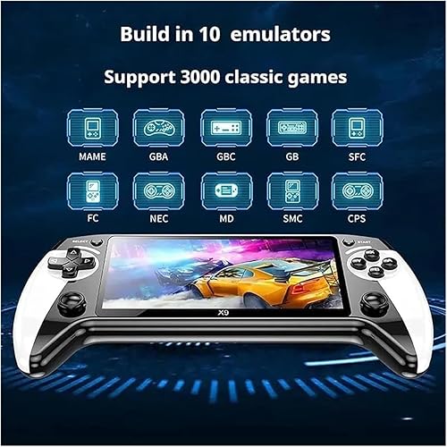 Miniatura 5 de 5.5-inch HD Retro Handheld Game Console, with TV Output, Built-in Classic Games, Wireless Controller Support, TV Output, Type-C