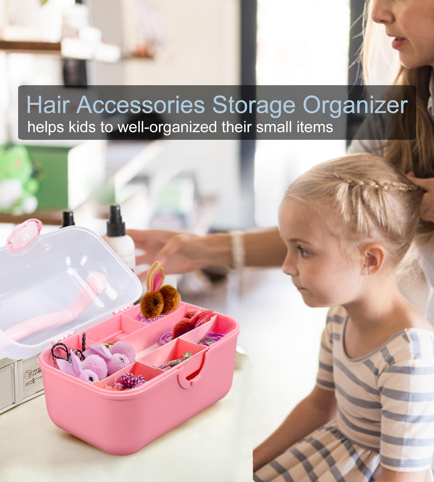 baby girl tackle box Byrixk Craft Art Pink Box for Girls Art Bin Storage Box with Handle Portable Color:Motor Oil Pearl Red electric fishing reels sold Quickset Anti-Reverse Fishing Reel with Bite Alert Colors and decorations may
