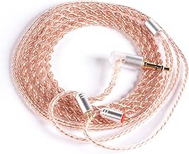 EZ EAR KBEAR Earphone Cable 4N Oxygen-Free Copper Sound Enhancement Based Replacement Cable for ES4 ZST ZSN ZS3 ZSR CCA C10 AS10 ZS10 Headphones (2 Pin, 3.5mm, No Microphone)