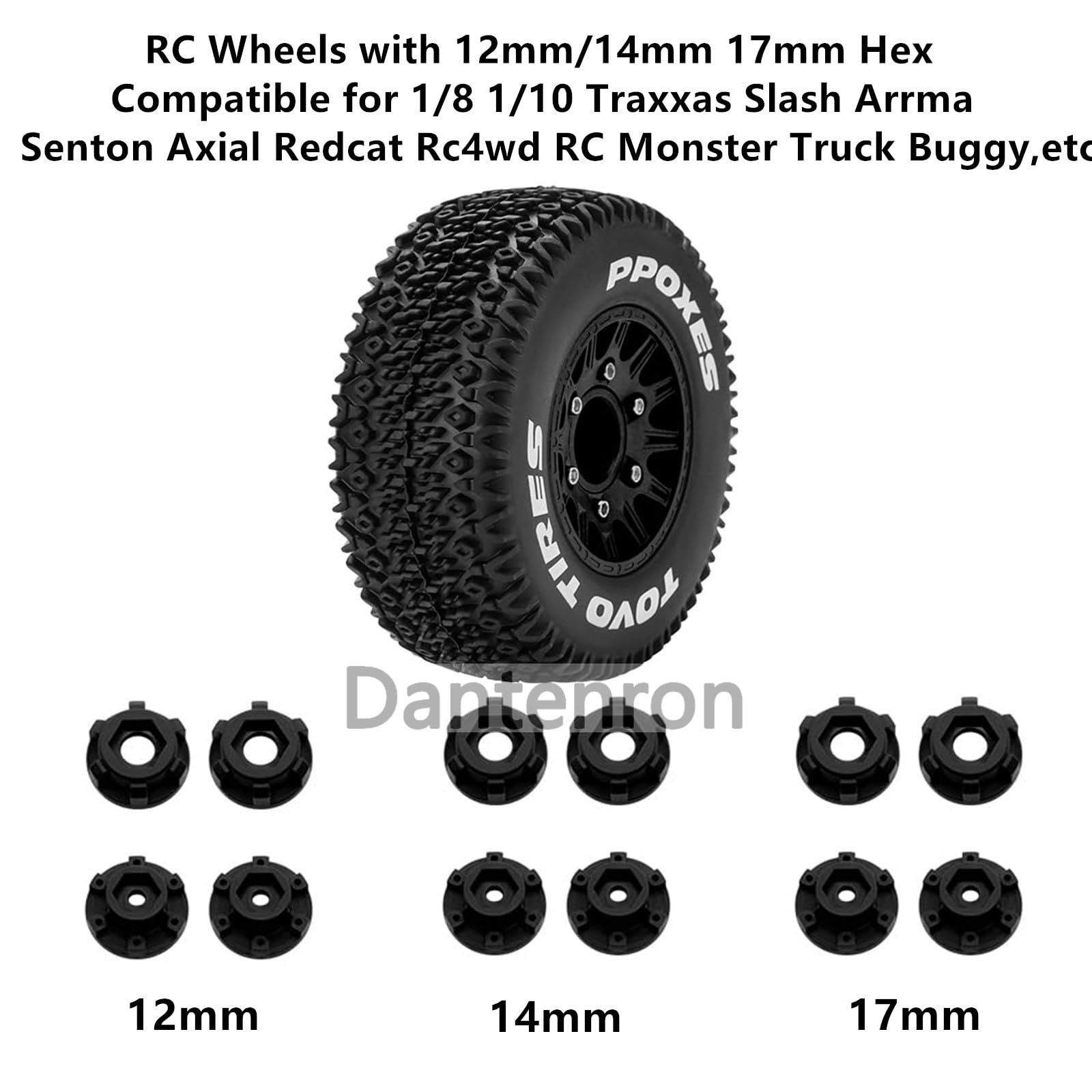 12/14/17 Hex RC Wheels And Tires RC Truck Tires 1/10