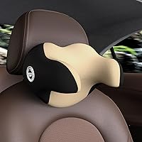 Vista 1 de Almohada realmente útil para reposacabezas de coche, almohada para el cuello del coche para dormir con correa ajustable, 100% espuma viscoelástica
