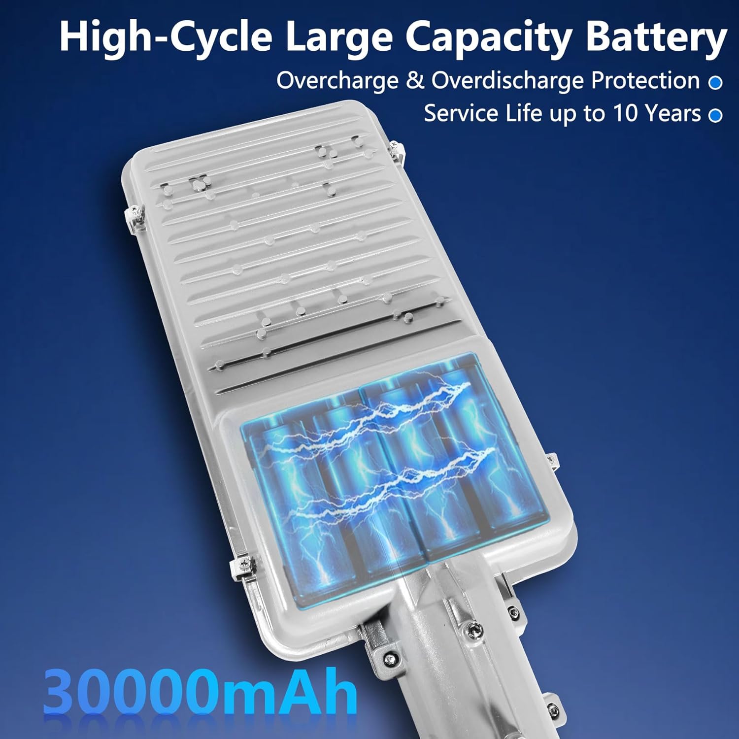 10000W Solar Street Lights Outdoor Waterproof,20000mah Heavy Duty Split Type Solar Street Light Remote Control, Street Lights Solar Powered for Yard