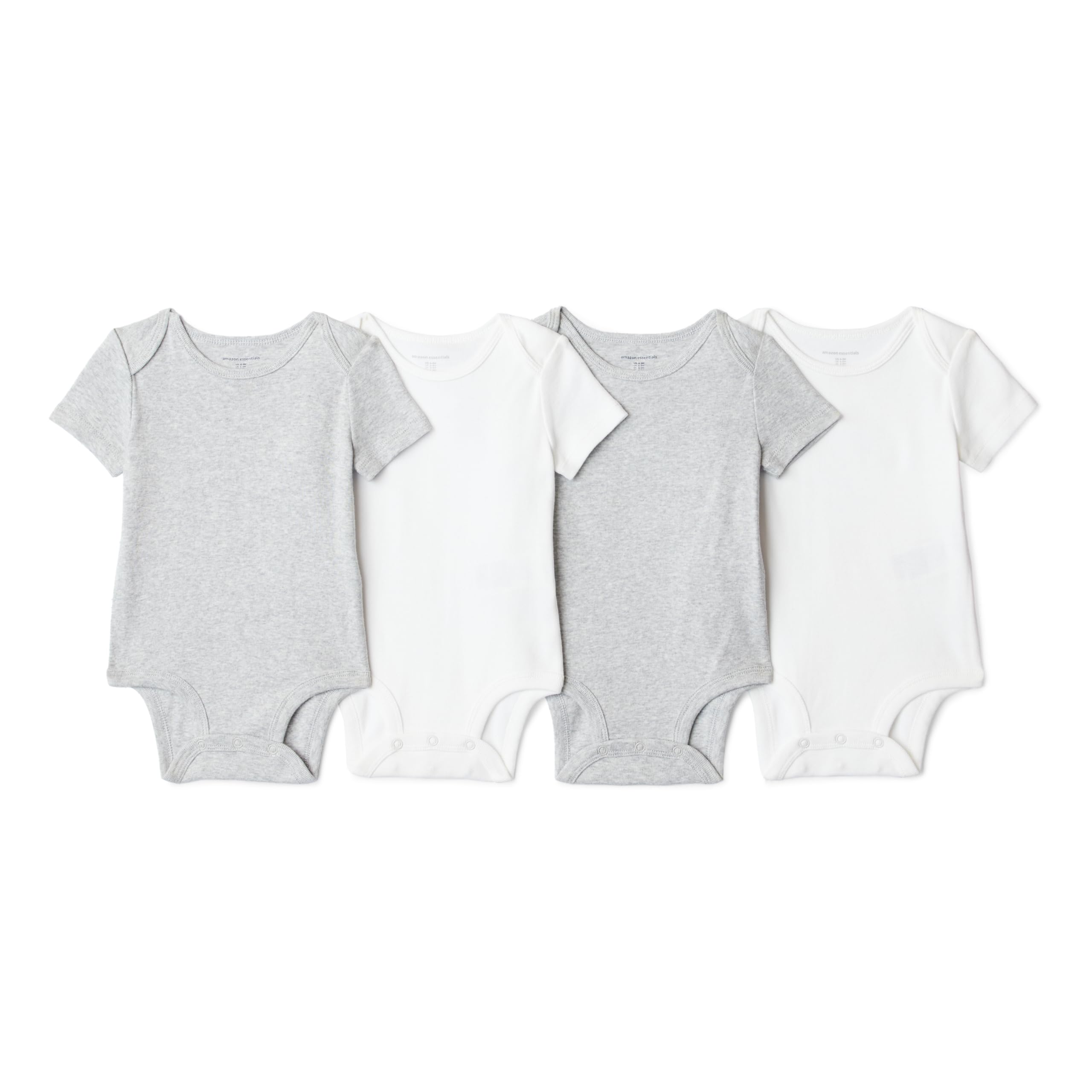 Amazon Essentials Unisex Baby Short-Sleeve Bodysuits, Baby Vests — view 9
