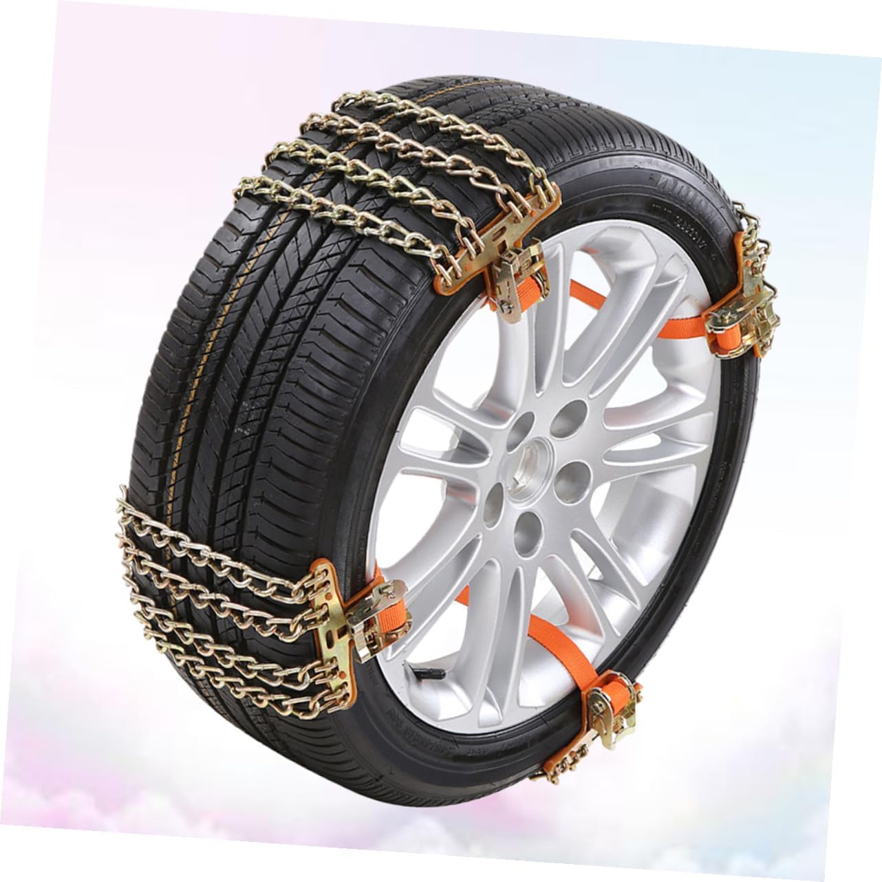 GLEAVI Car Truck Tyre Tire Ice Chains Belt Winter Skid Vehicle Suv Snow Chain Balance Design Automatic Tightener Random Color