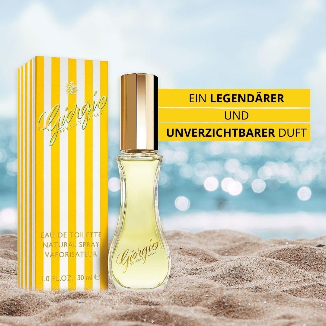 Giorgio Beverly Hills - Giorgio Yellow Eau de Toilette, feminines und elegantes Parfüm Spray, mit blumigen, frischen und leicht orientalischen Noten, holziges Aroma, Parfüm für Damen