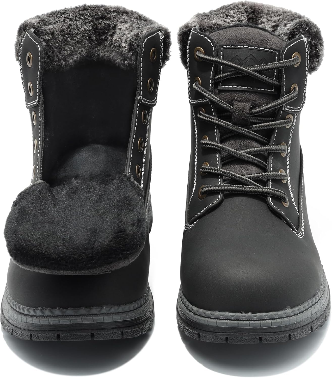 COTTIMO Womens Hiking Snow Winter Boots- Ladies Casual Outdoor Lightweight Ankle Boots Work Backpacking Lace up Fur Lined Walking Trekking Shoes - Image 4