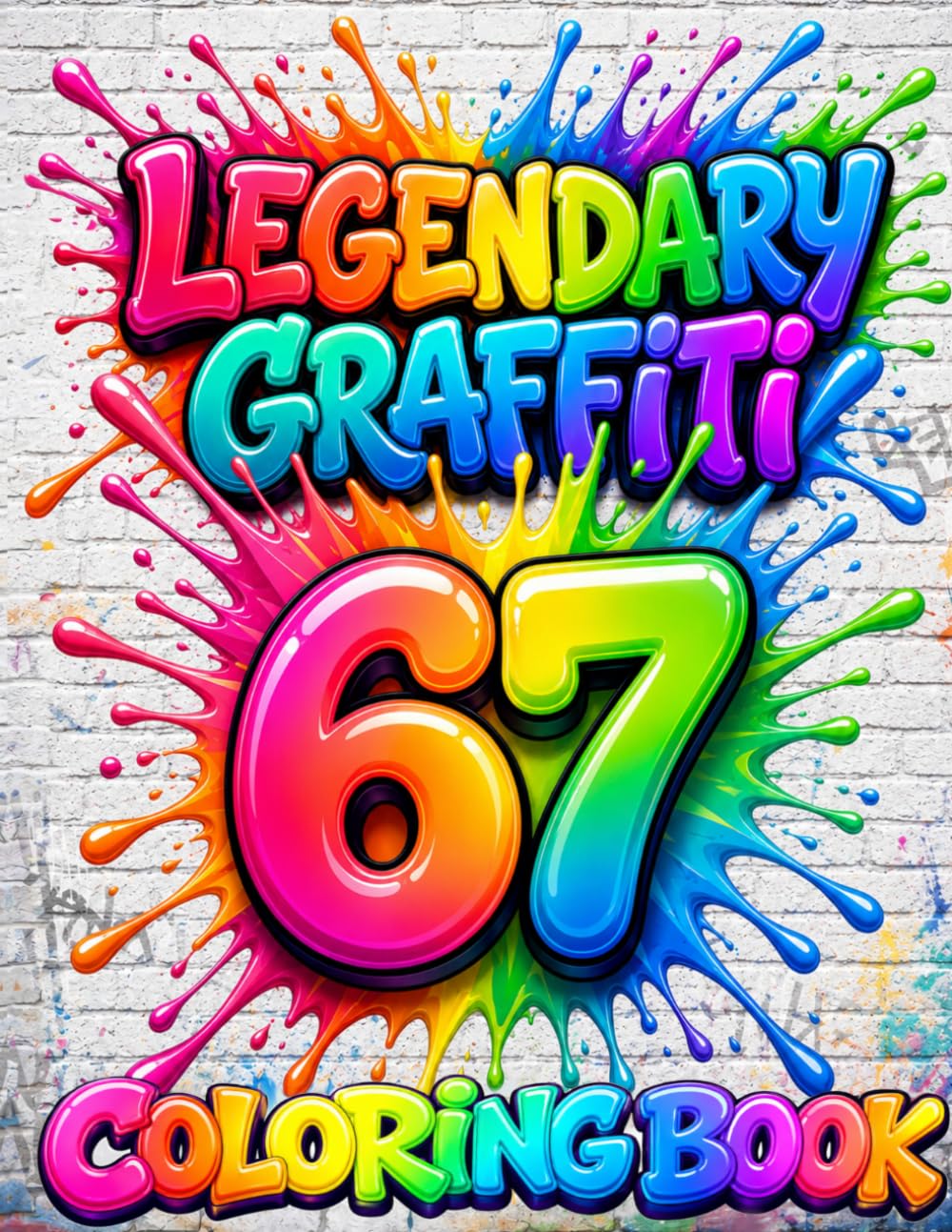 Legendary Graffiti Six-Seven Coloring Book.: Bold Designs, Fun Characters, and Street Art for Kids (Legendary Coloring and Activity Books for Boys)