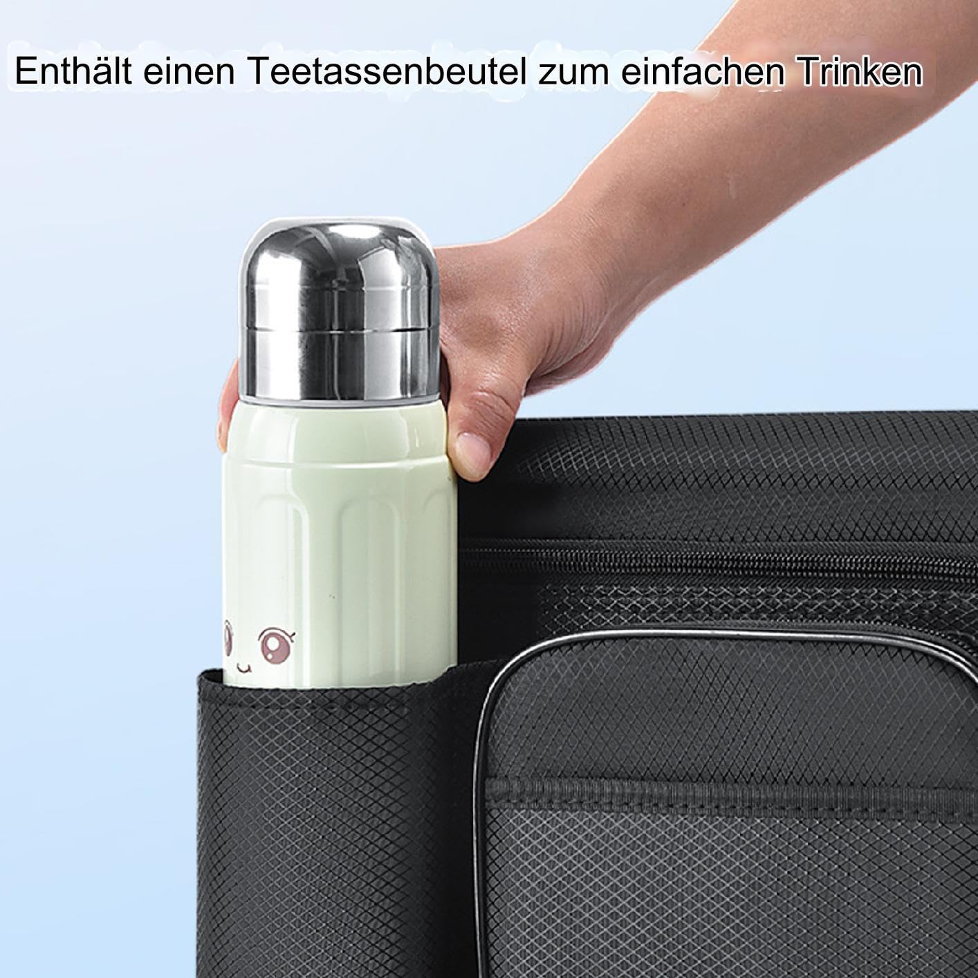Bolsa lateral para silla de playa – Bolsa para reposabrazos para silla de pesca hecha de tela Oxford engrosada, gran capacidad, resistente al agua, organizador lateral para silla, fácil de