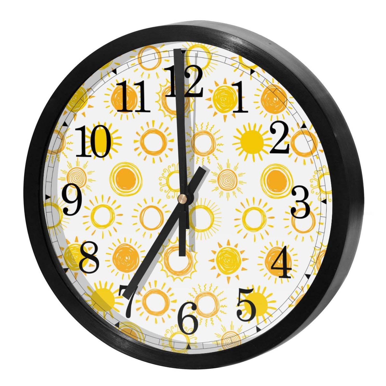 Horloge murale à quartz précise et totalement silencieuse pour bureau