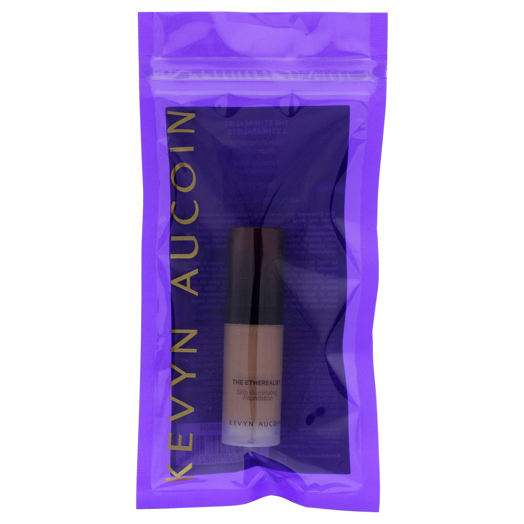 The Etherealist Skin Illuminating Foundation, EF 13 Deep by Kevyn Aucoin for Women, 0.15 oz Foundation, Cranberry