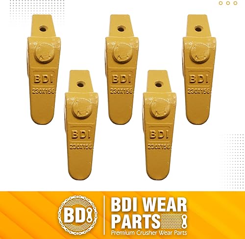 Miniatura 4 de BDI Wear Parts Montaje 230 x 156 retroexcavadora, dientes de cucharón X156S, P156 Flex Pin Bobcat Skid Steer estilo oruga para mini excavadora -
