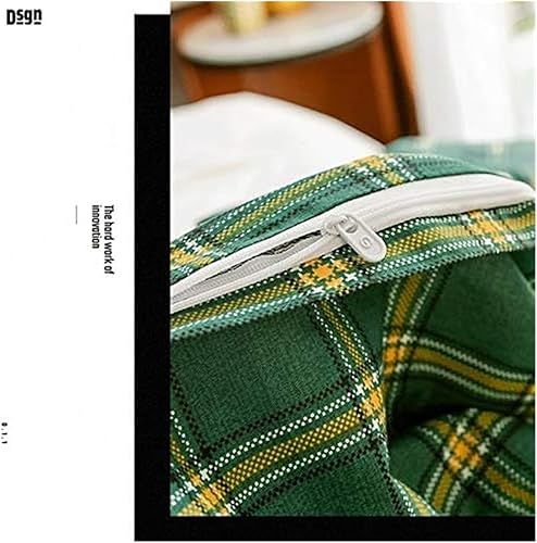 Miniatura 6 de Edredones 100% algodón con estampado de flores pastorales de 4 piezas, juegos de ropa de cama tamaño King, juego de funda de edredón individual,