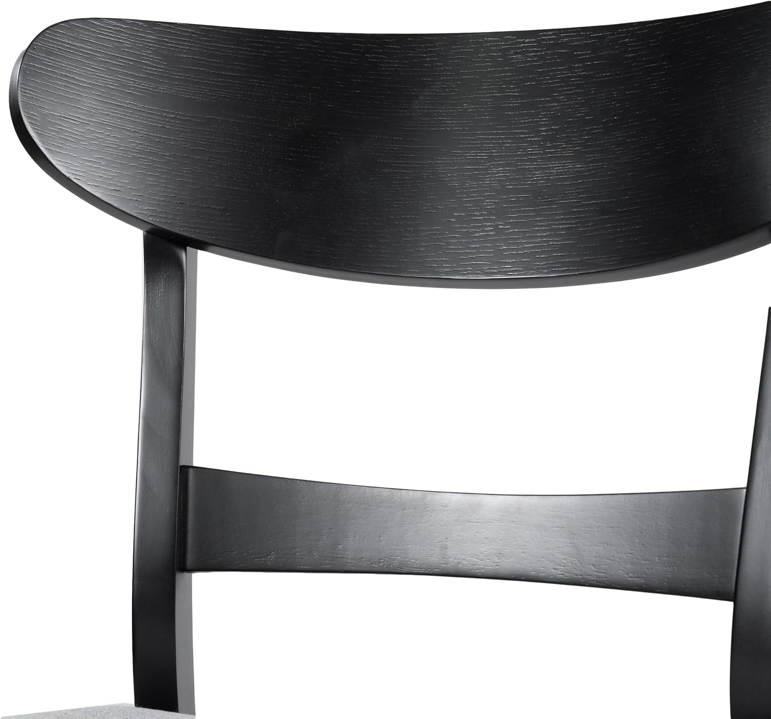 Christopher Knight Home Idalia Upholstered Dining Chairs- Light Gray/Matte Black (Set of 2)