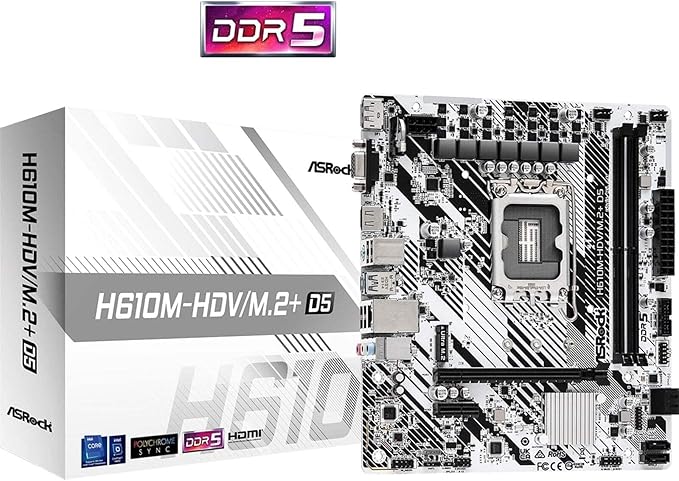 CARTE MÈRE ASROCK H610M-HDV/M.2 R2.0 (Intel LGA 1700) Micro ATX £112.24
