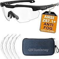 Vista 10 de HTS HUNTERSKY Gafas de tiro tácticas balísticas ANSI Z87+UV400 gafas protectoras