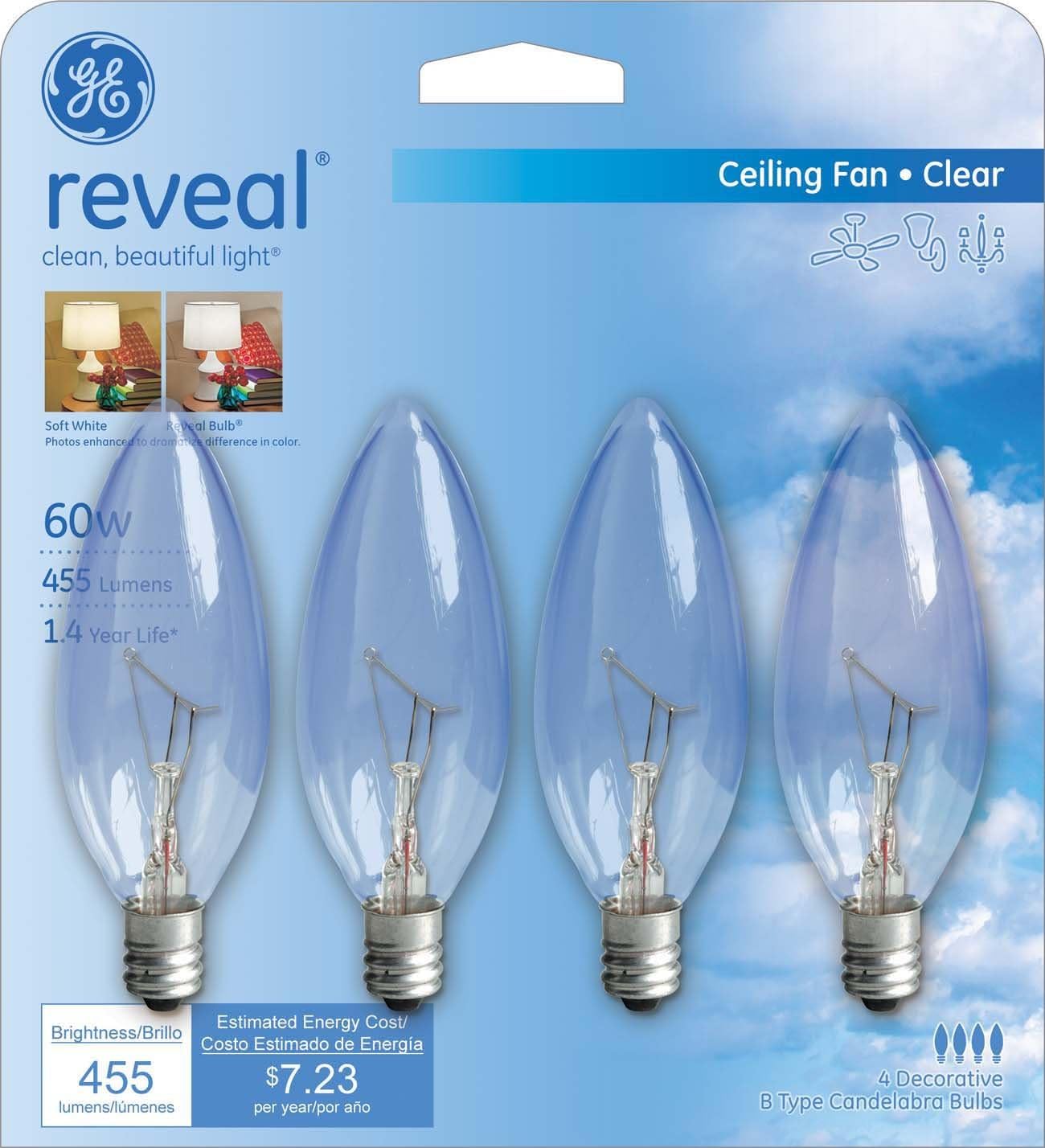 Suреr Brаndѕ GE Lighting Lumen Blunt Tip Light Bulb with Candelabra Base, 24-Pack Buу 1 gеt 1 GE Lighting Lumen Blunt Tip Light Bulb with Candelabra Base, 24-Pack