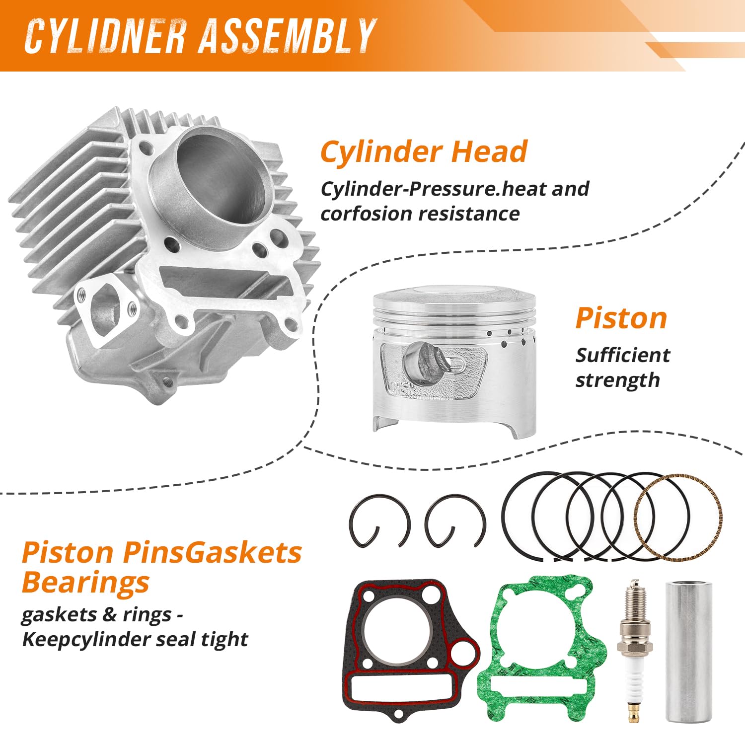 Amazon.com: OUMURS 0454934 0453430 0453533 Cylinder Piston