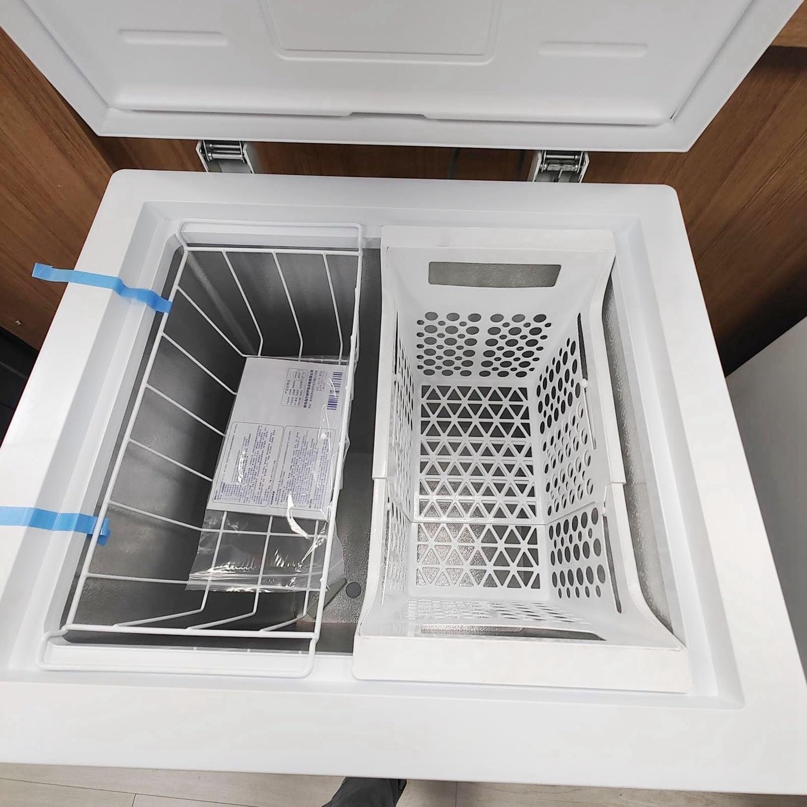 Topincn Freezer Storage Organizer Baskets With Handle Pp Chest Freezer Basket Expandable Deep Freezer Organizer Bin Heavy Load Chest Freezer Accessory For Kitchen (S) on Fridge.com - View 5