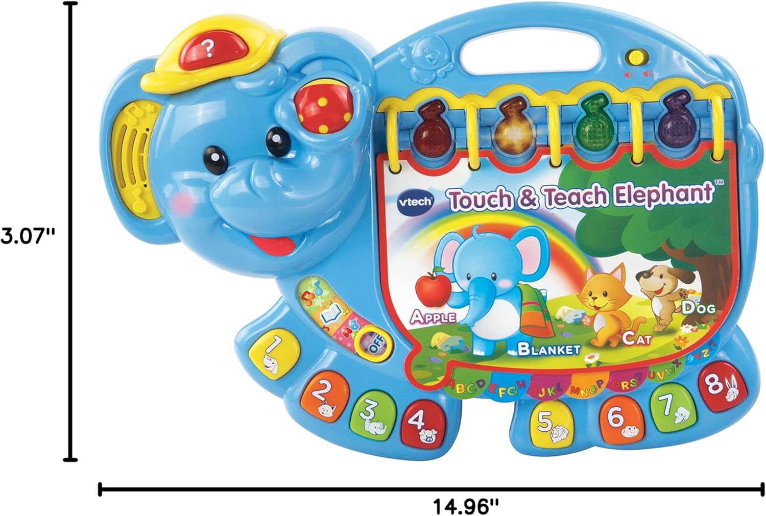 VTech Touch and Teach Elephant Book, Blue