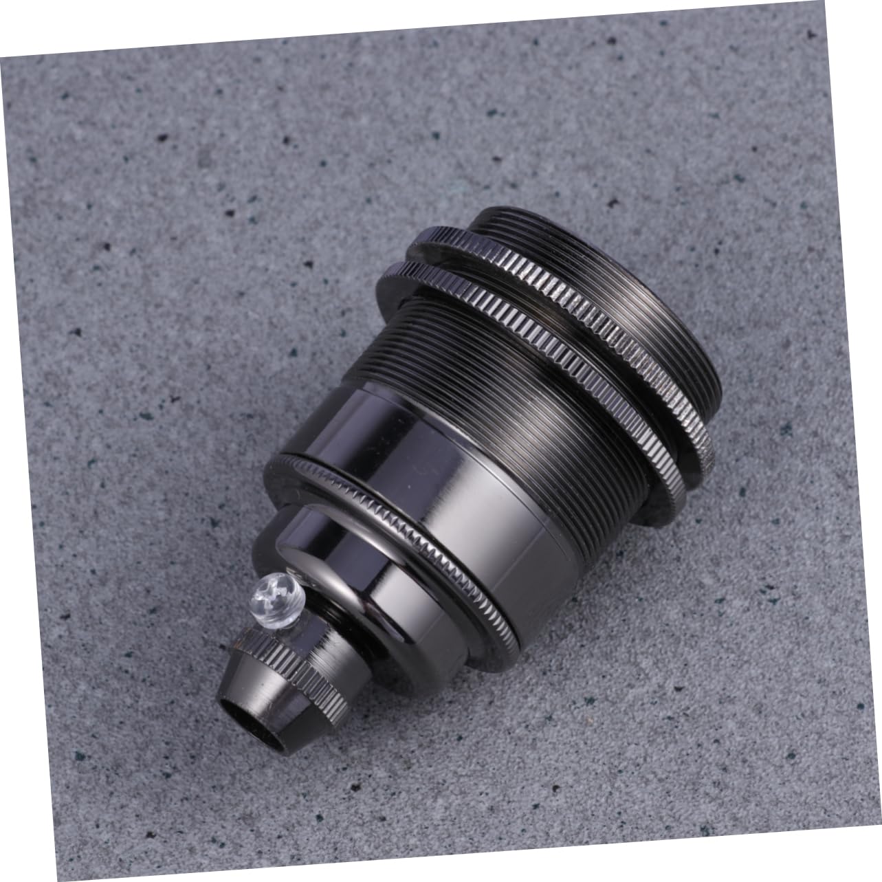 HOMSFOU Portalampada E27 in Metallo Adattatore Universale Nero Isolato in Ceramica Per Lampadine Da 110 Lampadine Compatibile Con Lampade A Sospensione.