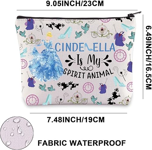 Miniatura 2 de Bolsa de maquillaje cosmética de Cenicienta Princesa Cenicienta Regalos Jaq & Gus Regalos Cenicienta Neceser Cenicienta Mercancía, Blanco, Ajuste