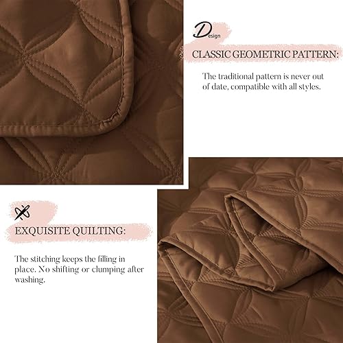 Miniatura 4 de Exclusivo Mezcla Elipse Juego de colcha de 3 piezas con fundas de almohada, edredón , suave, ligero, reversible e hipoalergénico