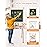 YOHOOLYO Kids Easel Wooden Children Art Easel Paper Roll,Double Sided Magnetic Whiteboard Chalkboard Dry Eraser Adjustable Height for Boys Girls Gifts