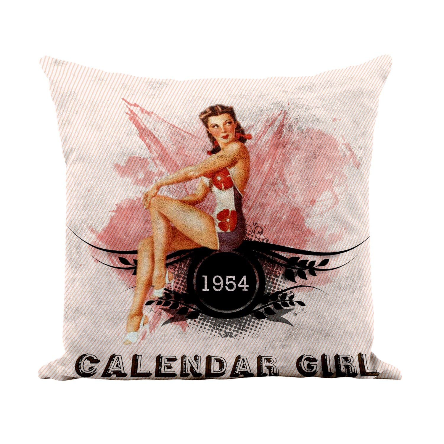 Coussin similicuir blanc au look Pin Up 1954 pour relooker votre fauteuil de bureau