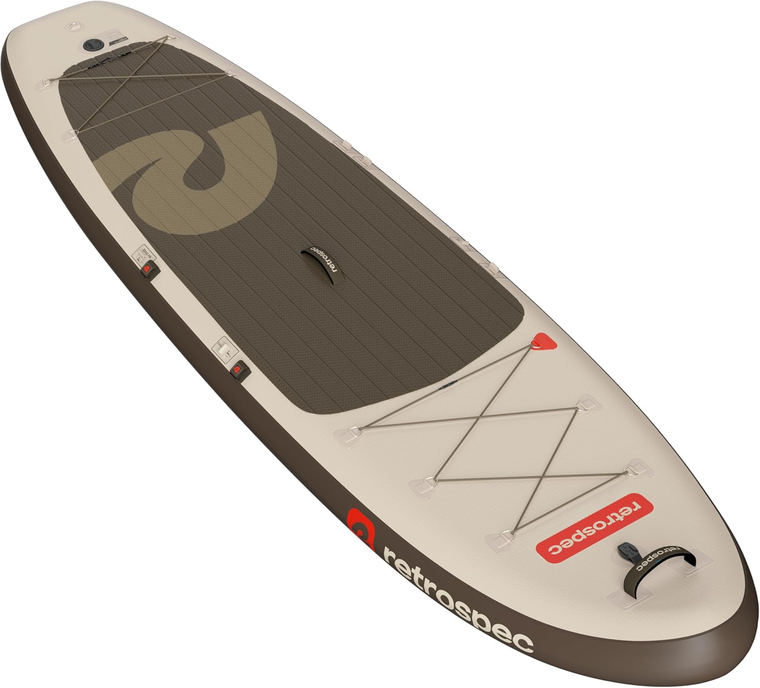 Retrospec Weekender XL Inflatable Paddle Board - Lake Essentials SUP with 400lb Capacity - Wide 11' x 35" x 8" All-Around Board for Fishing & Touring - Complete Kit with Paddle, Pump & Backpack