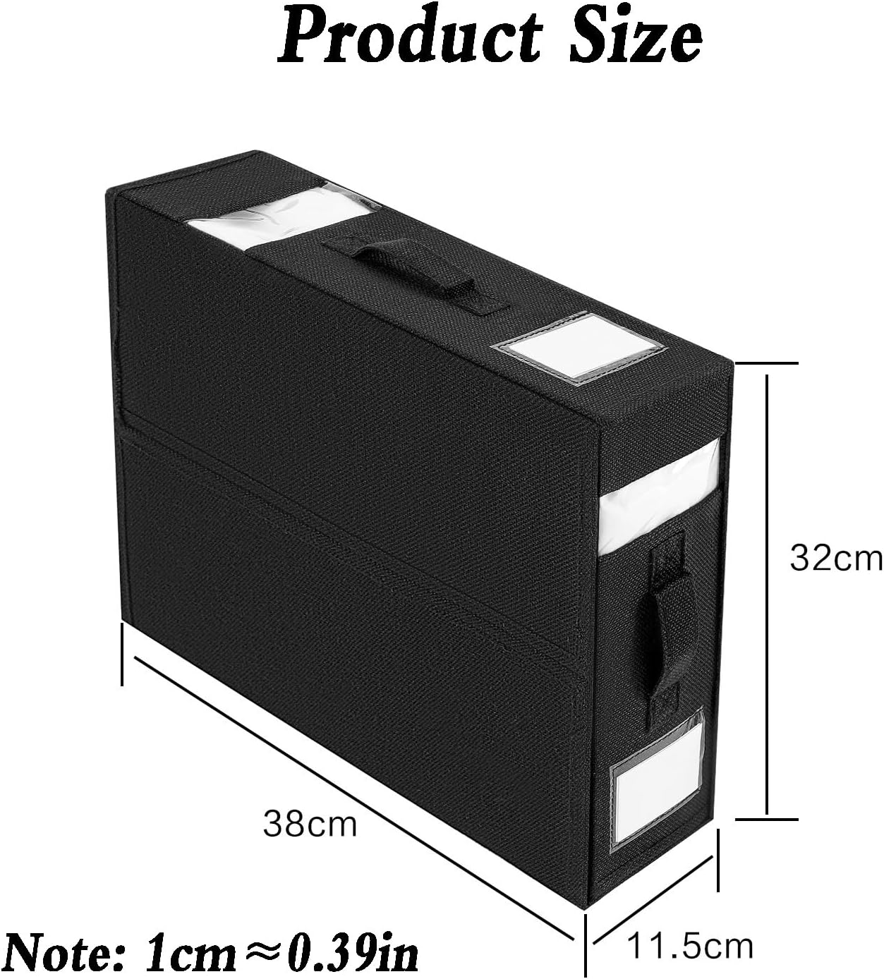 Under Bed Storage, Plastic Underbed Bins, Under Bed Drawer Storage Container with 2 Window and Handle for Bedding, Clothes, Blanket, Shoes (Black 1 pack)