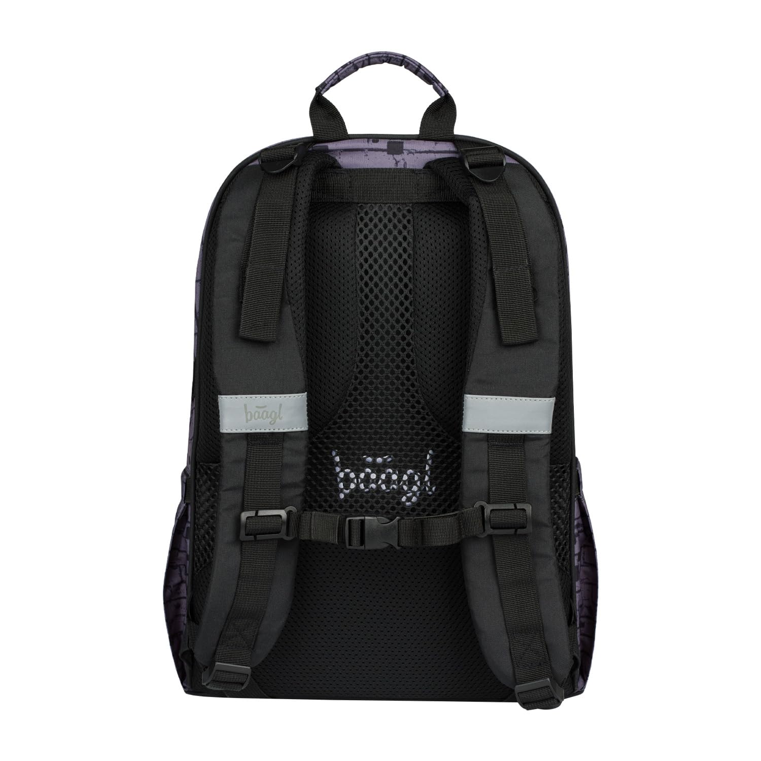 Baagl Wednesday Nevermore, set di 3 zaini per la scuola primaria con cintura sul petto, zaino ergonomico per la scuola (Wednesday Nevermore)