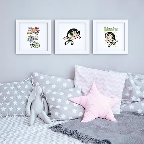 Miniatura 2 de Trends International Gallery Pops Cartoon Network The Powerpuff Girls - Paquete de arte de pared de ranúnculo (paquete de 3)