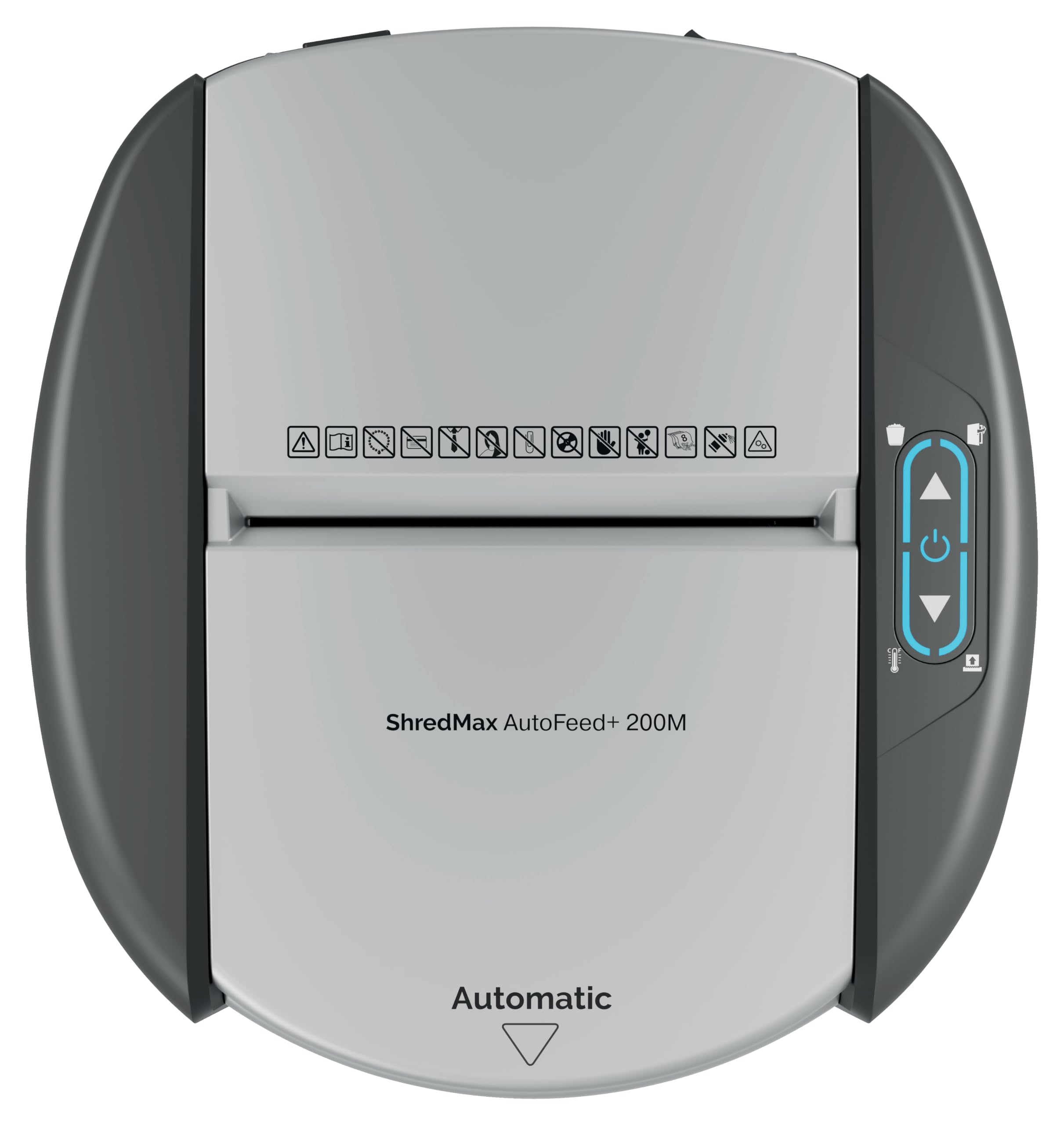 Rexel ShredMax AutoFeed+ 200M automatyczna niszczarka mikrościnki P5 | Niszczarka biurowa, zgodna z RODO, rotacja kosza, 200 arkuszy A4, kosz 21 l, <55 dBA, 30 min pracy, home office