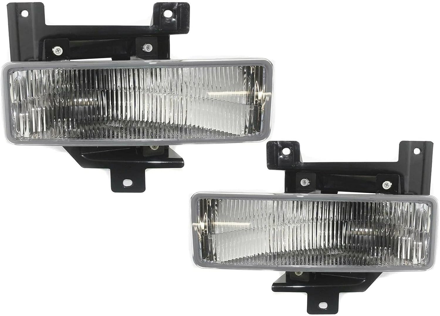 APA Replacement Fog Light with Bulb for 97 98 1997 1998 F150 F250 Expedition Pair Passenger Right RH and Driver Left LH Side FO2593114 FO2592114