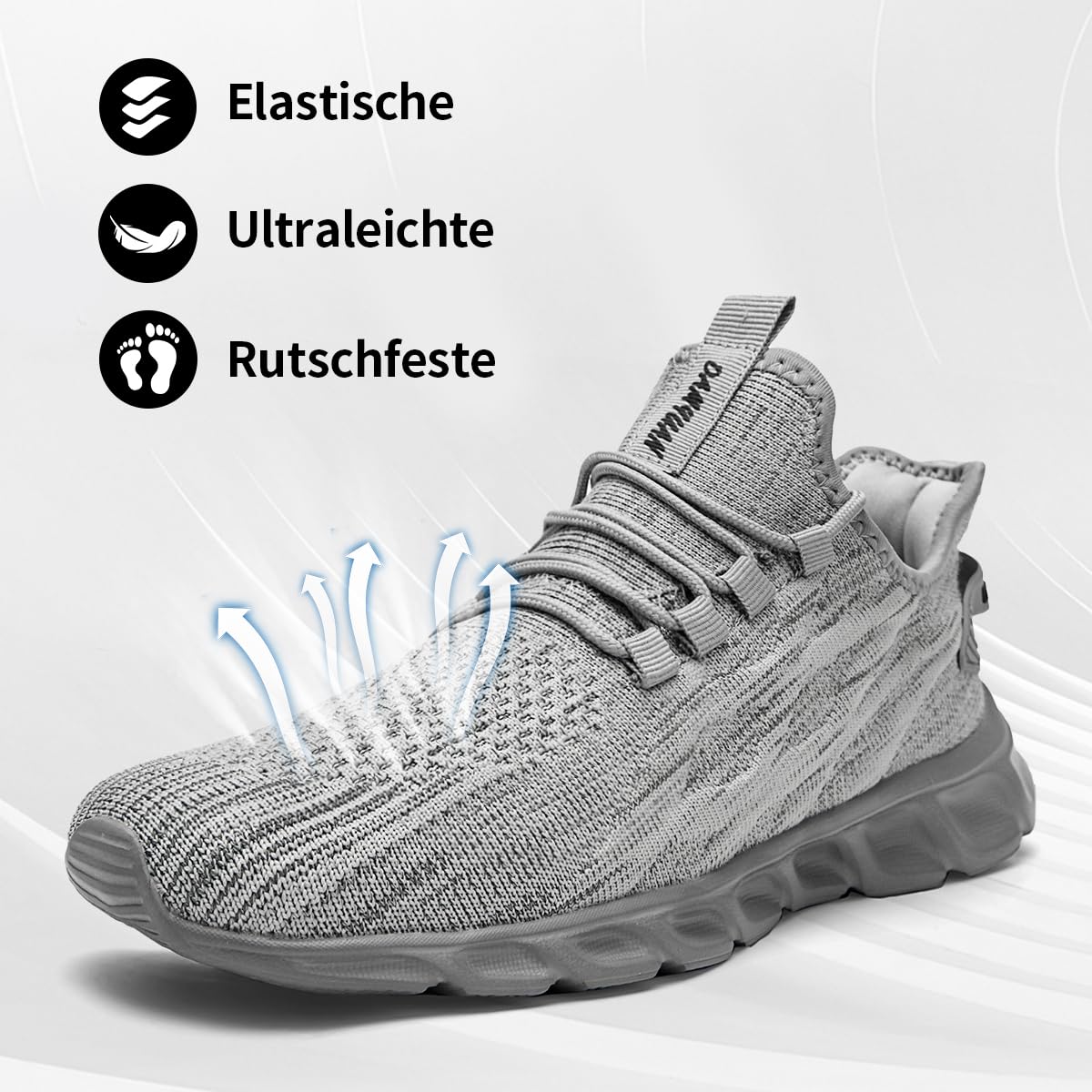 Herren Laufschuhe Sneakers Schuhe Sportschuhe Turnschuhe Straßenlaufschuhe Joggen Tennis Walkingschuhe Slip on Wandern Leichte Atmungsaktive Freizeit Lauftraining Gym Sport