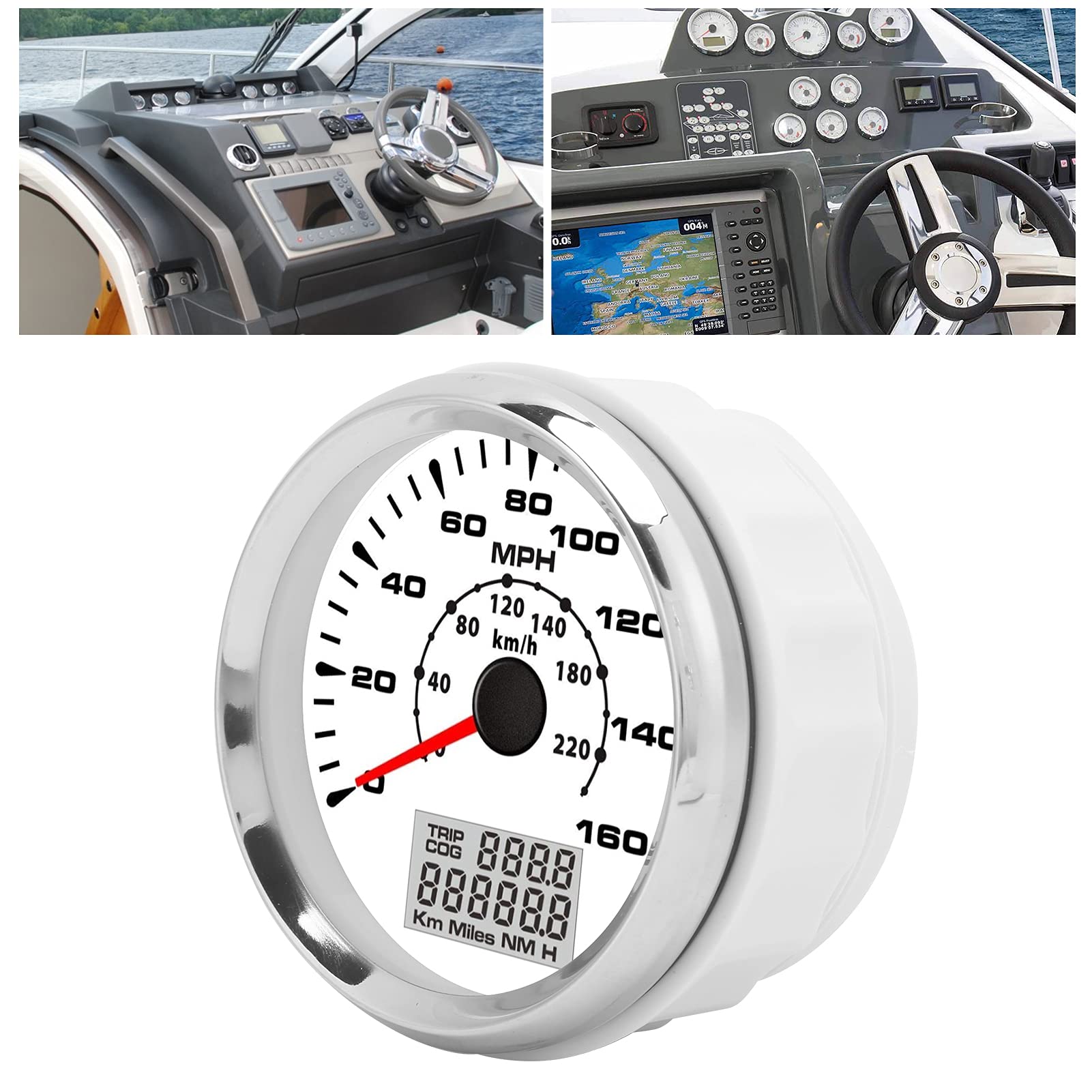 Buy Speed Gauge, 33/8In Gps Gauge with Stepper Motor Drive Pointer for