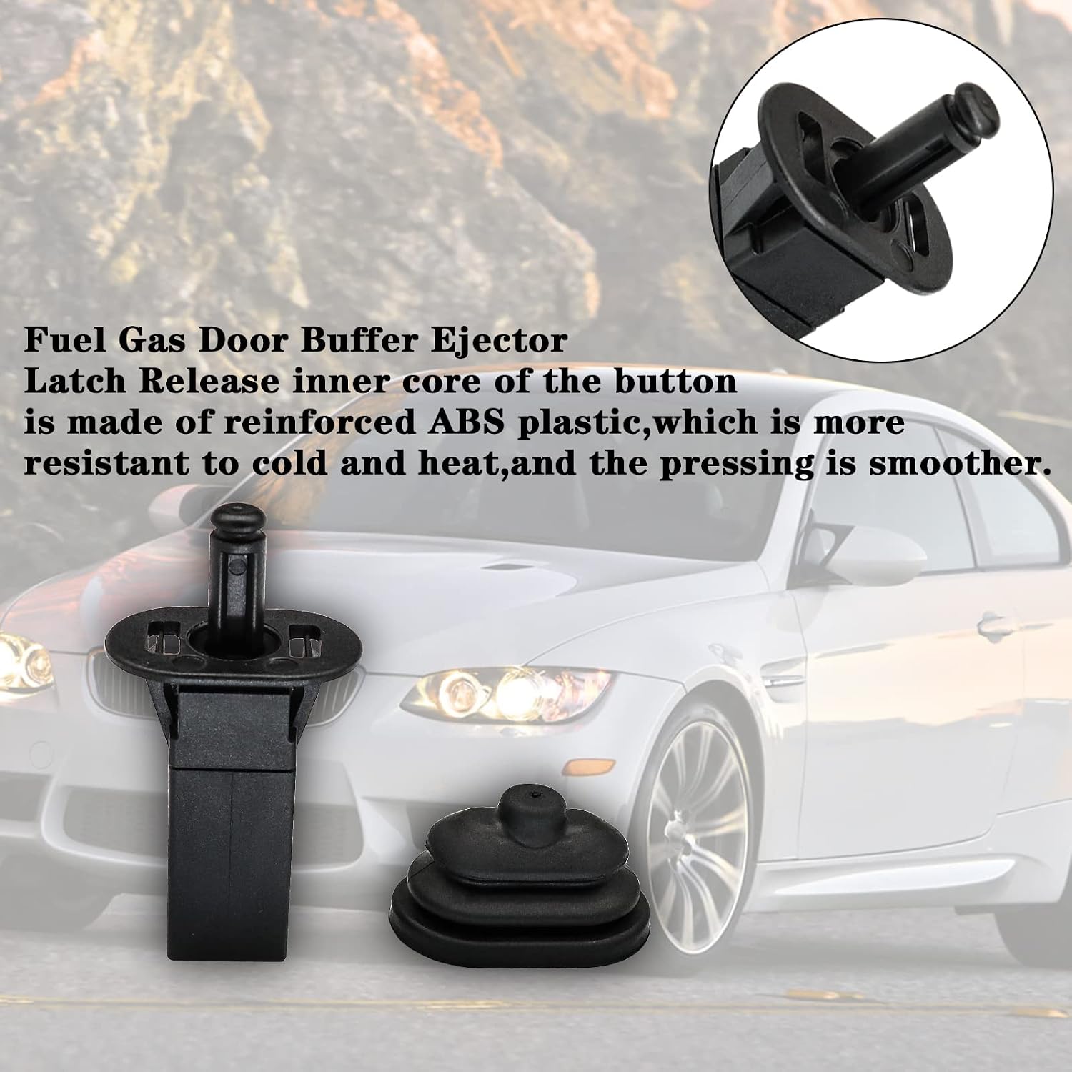 51178228939 Fuel Gas Door Buffer Ejector Latch Release for 1999-2016 BMW 1 3 5 6 7 X3 X5 X6 Series E46 E60 E88 E90 128i 135i 325Ci 335d 335is 525xi 328i xDrive Active 5 7 Hybrid Alpina B7