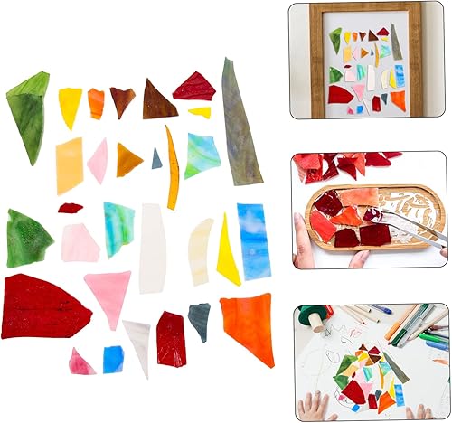 Miniatura 8 de EXCEART 1 Set Mica Pieces for Decoration Seashells for Crafting Decorative Plate Tiles Vase Filler Mosaic Craft Kit Mosaic Tiles for Crafts Mosaic