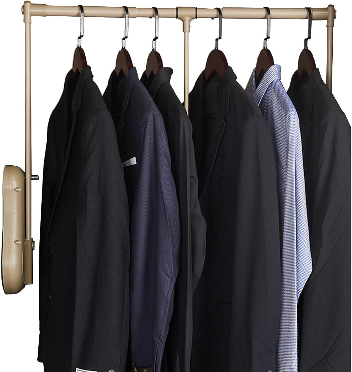 Changing Room Rods Amazon.com: Pull-down Closet Rod, Adjustable Clothes Hanging Rack with ...