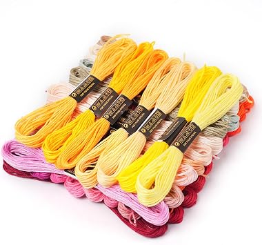 190 Skeins Rainbow Color Embroidery Floss Friendship Bracelet String Cross Stitch Embroidery Thread Cotton Floss Bracelet Yarn, Craft Floss