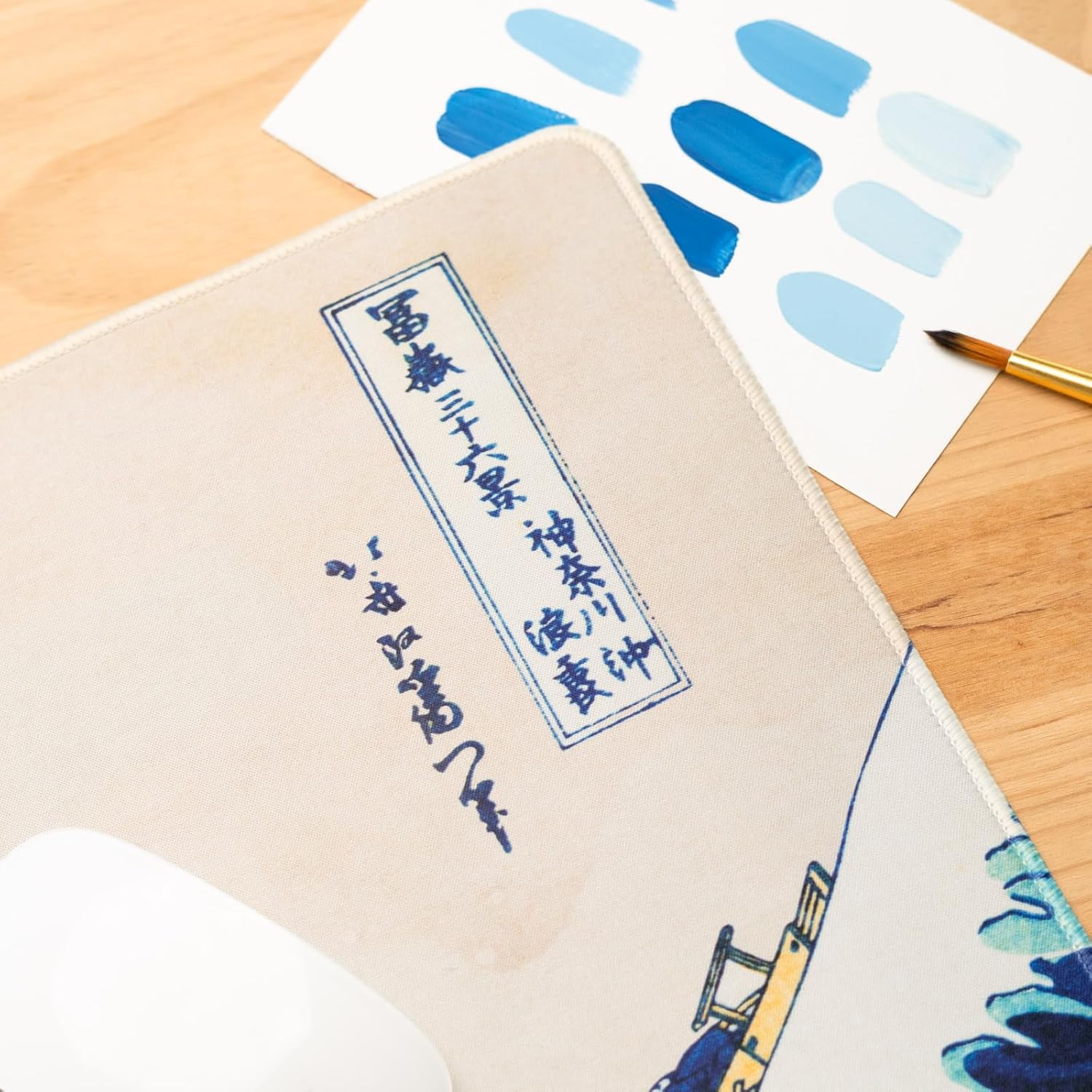 Grupo Erik Hokusai XXL Mouse Mat - Desk Pad - 31.5" x 13.78" Non-Slip Rubber Base Mouse Pad, Gaming Mouse Pad, Keyboard Mouse Mat - Japanese Art - The Great Wave Off Kanagawa