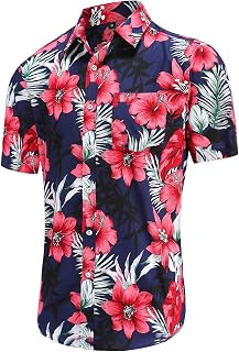 Men Hawaiian Shirts Short Sleeve Chemise Hawaienne Homme Aloha Hawaii Shirt