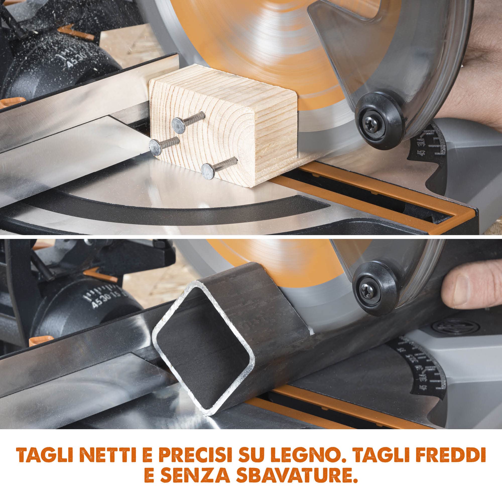 Evolution Troncatrice composta a batteria R185CMS-Li da 185 mm 18 V Li-Ion EXT Inc Lama multimateriale